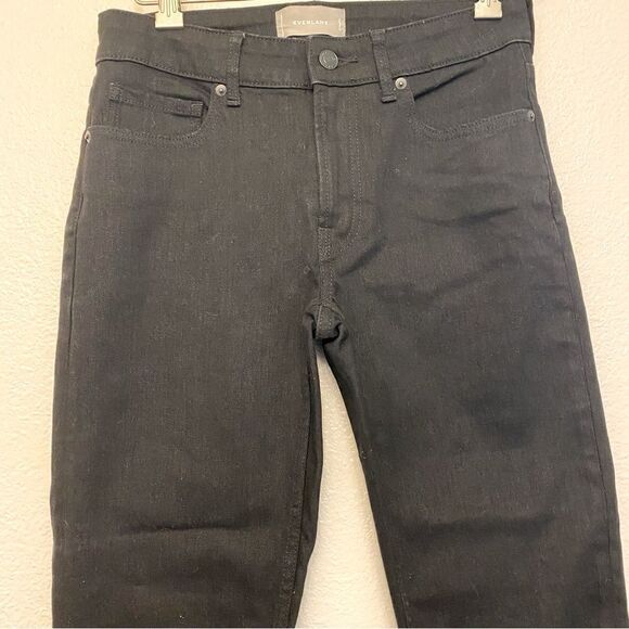 EVERLANE Mid rise skinny black denim jeans NWOT -26 regular - Picture 4 of 11